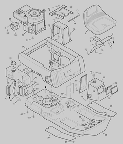 Part Location Diagram of F-99610 Briggs and Stratton Owner's Manual and Parts List
